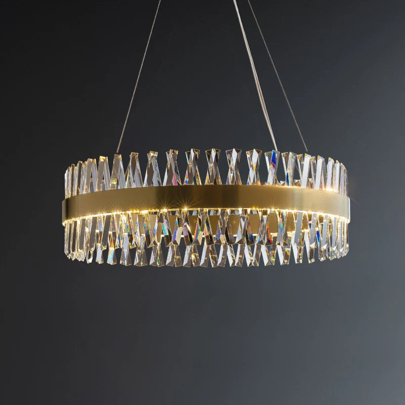 Round Crystal Lux Chandelier