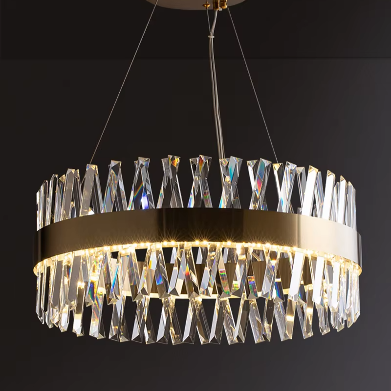 Round Crystal Lux Chandelier