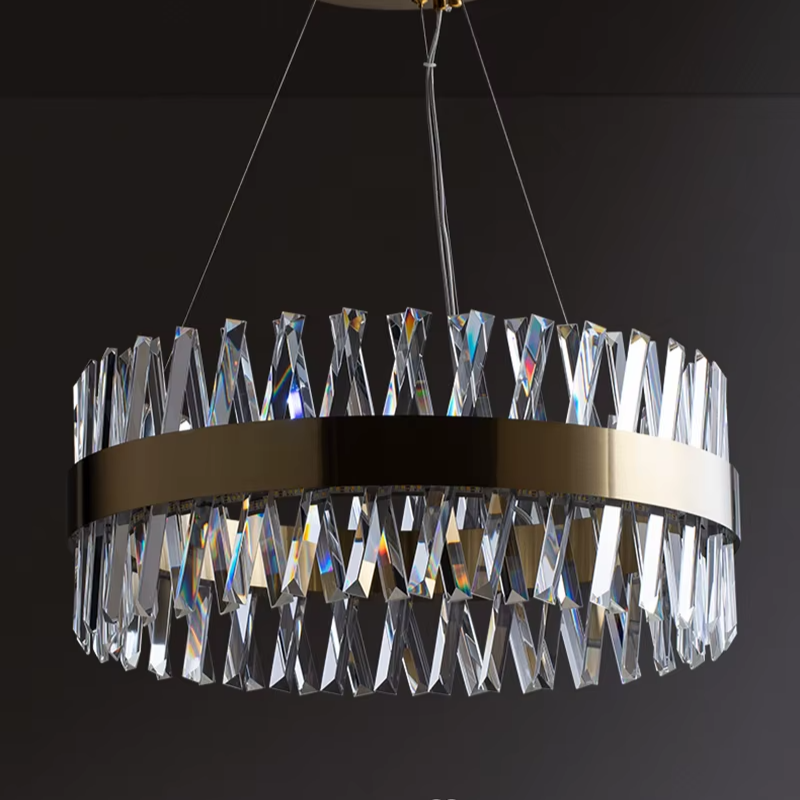 Round Crystal Lux Chandelier