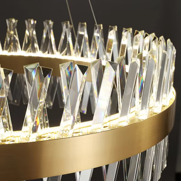 Round Crystal Lux Chandelier