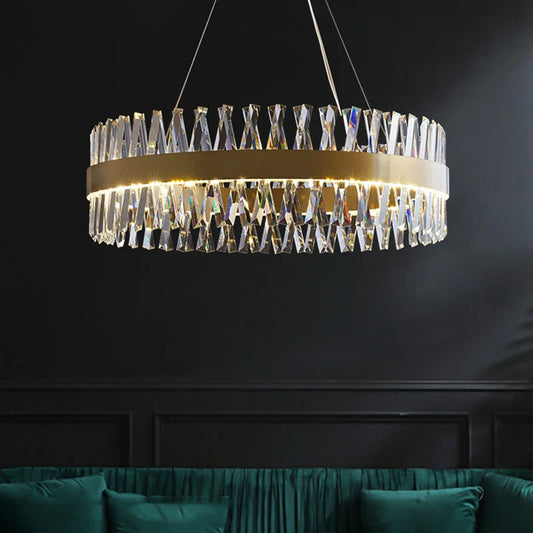 Round Crystal Lux Chandelier