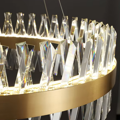 Round Crystal Lux Chandelier