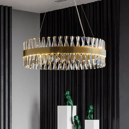 Round Crystal Lux Chandelier